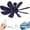 Navy Blue, variant on Collapsible Ceiling Fan for Cruise Ship, 8 Blade USB Powered Hanging Ceiling Fan with Remote Control Timer and 3M Cord, Portable Quiet Fan for Cruise Cabin RV Camping Tent Dorm Gazebo