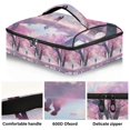 thumbnail image 2 of Iauyy Casserole Carrier for Hot Food Insulated Casserole Travel Carry Bag with Lid Food Warmer Bag for Party/Picnic,Soft and Purple, 2 of 7