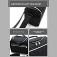 thumbnail image 2 of Minnieouse Fiambrera portátil, bolsa térmica de algodón perlado, bolsas enfriadoras de alimentos, aislamiento, Picnic, Bento, contenedor de Bolsas de mensajero y de hombro Negro Minnieouse AP012752-01, 2 of 6