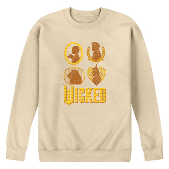 Wicked: Part 2 -  Dorthy And Friends Logo - Men's Long Sleeve Crew Fleece Sweatshirt