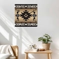 thumbnail image 3 of Brown Southwest Wooden Wall Clock Silent Non Ticking, Farmhouse Boho Aztec Geometric Neutral Square Wall Clocks Battery Operated, Decor Clock for Home Office, Living Room, Kitchen, 10 Inch, 3 of 9