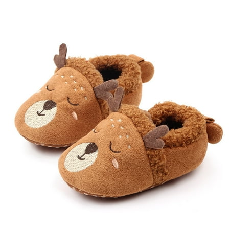 

Toddler Baby Girls Boys Plush Animal Shoes Prewalker Sneakers Warm Shoes L 13(12cm)