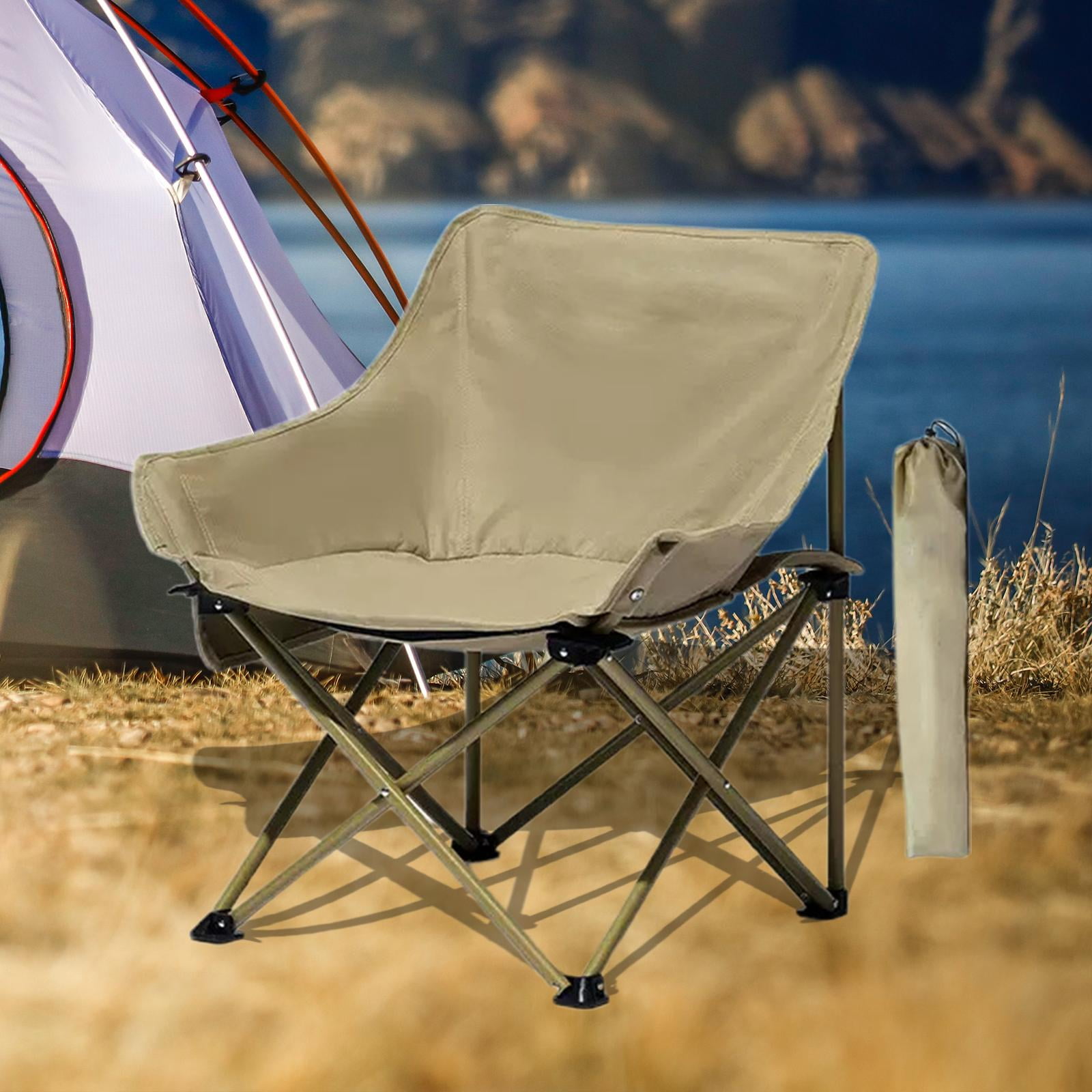 Lightweight Folding Chair Camping Stool Chair Lightweight Collapsible Beach  Chair Folding Camping Chair for Backpacking Fishing Sports Beach White 