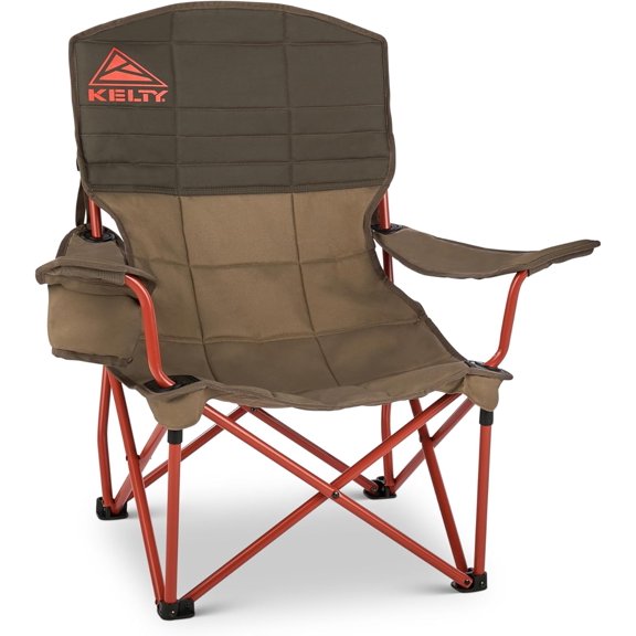 Kelty Lowdown Folding Chair, Camping Seat for Backyard Parties, Soccer Saturdays, Concerts, Beach, Tailgating (Bungee Cord / Beluga)