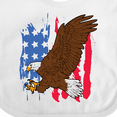 thumbnail image 4 of Inktastic Eagle with American Flag Boys or Girls Baby Bib, 4 of 4