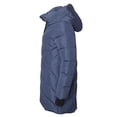 thumbnail image 3 of Sportoli Women's Winter Coat Down Alternative Hooded Long Vestee Puffer Jacket - Dusty Blue (2X), 3 of 7