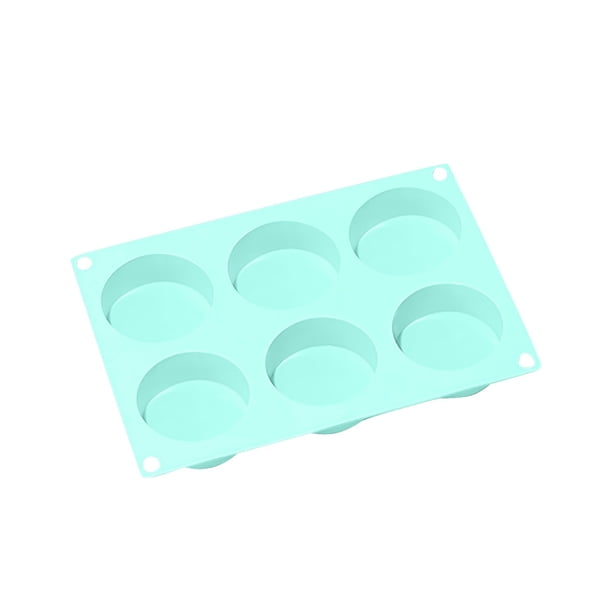 Buy 2 get 10% off Silicone Cake Mold Round Cylindrical 6-hole Handmades Soaps Mold High Temperature Resistant DIY Mold