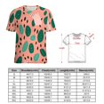 thumbnail image 2 of Leopard Print Pattern Women's Short Sleeve T-Shirt Crew Neck Casual Summer Trendy Loose Fit Tops, 2 of 6