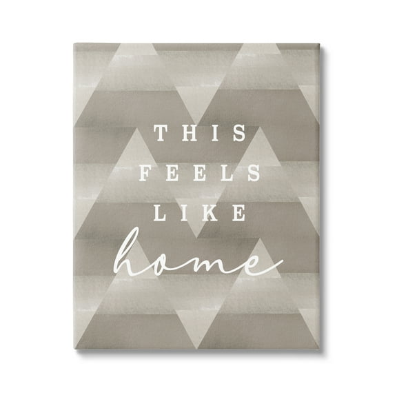 Stupell Industries This Feels Like Home Mountain Pattern Typography Canvas Wall Art, 30 x 40, Design by Lil' Rue