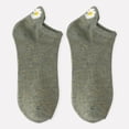 thumbnail image 2 of Yuanlong Women's Boat Socks Daisy Printed Ear Design Low-Cut Solid Color Summer Socks Basic Versatile Holiday Casual Hosiery, 2 of 5