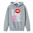 thumbnail image 3 of RXMEKW Heart Print Full-Zip Hooded Sweatshirt for Boys And Girls In Medium And Large With Pockets, 3 of 8
