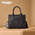 thumbnail image 5 of Wrangler Paisley Tote Bag for Women Embroidered Top Handle Handbag with Crossbody Strap, Black, 5 of 8