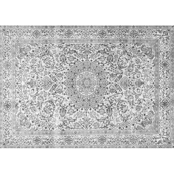 Ahgly Company Indoor Rectangle Persian Gray Traditional Area Rugs, 8' x 10'