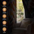 thumbnail image 2 of Tchckioa Abstract Art Blackout Curtains for Bedroom,52x96 Inch Privacy Protection Grommet Window Drapes,2 Panels, 2 of 8