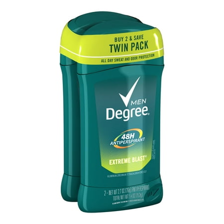 Degree Men Original Protection Antiperspirant Deodorant Extreme Blast 2.7 oz, 2 count