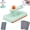 Green, variant on Handheld Snap Grip Mini Mop Use Any Cloth with 3 Washable Pads | Convenient Cloth Changing Mini Mop for Home Use with Easy Tap Handle (White)