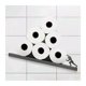 thumbnail image 1 of Portarrollos de acero inoxidable Estante de almacenamiento creativo para pañuelos de baño Hercules Soporte para accesorios de baño 44 x 10 x 10 cm, 1 of 4