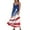 Blue, variant on Women's Flowy Casual Sleeveless Dress with Patriotic Theme, Lightweight Long Sundress, Pocket Design for Beach Vacations and Outdoor Activities,Blue L
