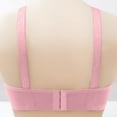 thumbnail image 4 of Push Up Thick Padded Bra Plunge Lace Underwire Support Bras for Women Add One Cup Pink 38, 4 of 6