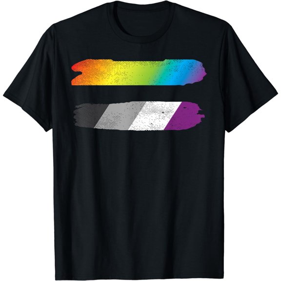 Equal Sign Equality LGBTQ Asexual Flag Ace Pride Ally T-Shirt