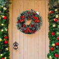 thumbnail image 3 of Front Door Decoration Winter Garland Artificial Decorative Collection Flocked with Mixed Decorations for House Party Outdoor Indoor -14 Inch, 3 of 5