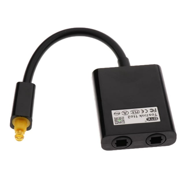 Digital óptico Divisor Cable Adaptador Cable de Fibra Audio 1 En 2 Salida Sunnimix Divisor de fibra óptica digital