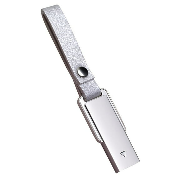 128GB USB 3.0 Metal Flash Drive - Silver, Water-Resistant Memory Stick with Plug-and-Play Functionality, Compact 3.7cm Design for Portable Data Storage, Compatible with Multiple Devices, Durable