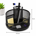 thumbnail image 5 of Organizador De Escritorio Base Giratoria 360° Malla Metalica Negro, 5 of 5