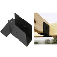 thumbnail image 4 of Outdoor Pergola Rafter Bracket Hanger for 2X4 or 2X6 (Black) 4 Pack, 4 of 6