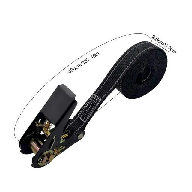 Sangle de Cliquet de Cargaison avec Boucle 4m/6m Sangles d'Axe Réglables 1760lb Max Résistance à la Rupture pour Emballage et Fixation de Marchandises
