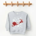 thumbnail image 4 of Santa Sleigh Glitter - Kids Toddler Sweatshirt and Kids Youth Sweatshirt, 4 of 10