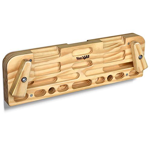 Tabla colgante de escalada Yes4All de madera para puerta con soportes
