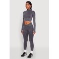 thumbnail image 4 of Womens Seamless Mineral Wash Crop Track Jacket, 4 of 5
