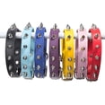 thumbnail image 6 of Mumup Spiked Puppy Dog Collar Soft Pu Leather Mushrooms Rivet Spike Stud Studded Cat Collars Adjustable for Girl Boy Pet Kitten, 6 of 6