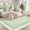 Green, variant on GlowSol Washable Pink Area Rug 5x7 - Non Slip Boho Carpet, Machine Washable Living Room Bedroom Dining Mat