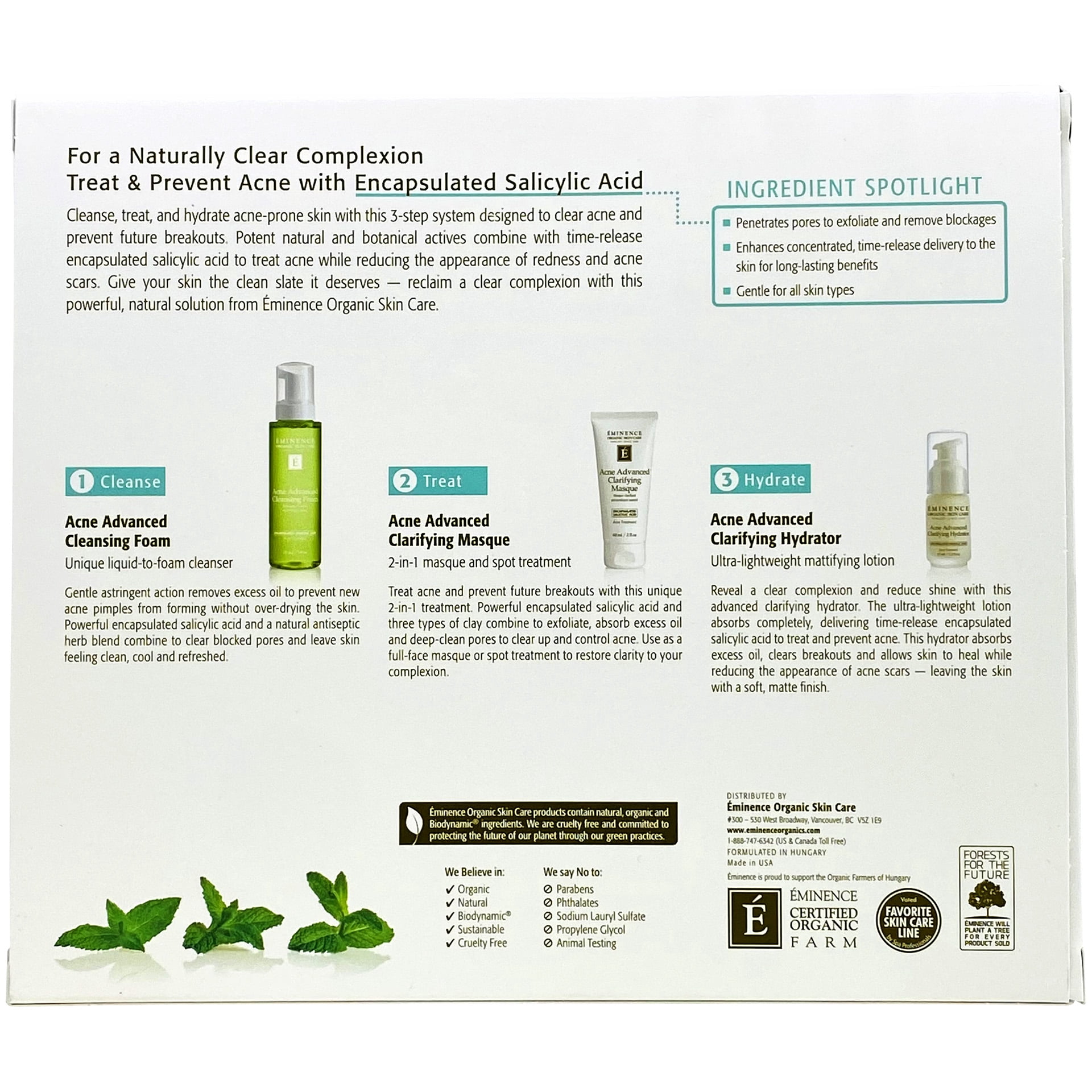 Eminence Acne Advanced 3-Step Treatment System