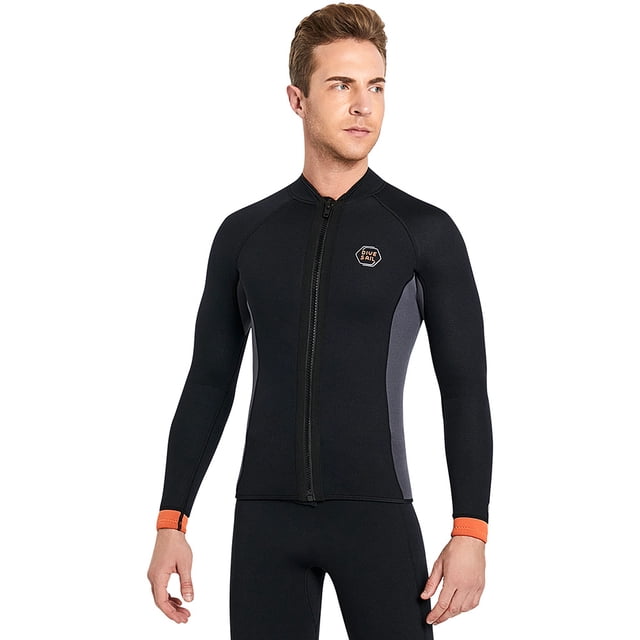 Traje de Neopreno DIVE&SAIL Chaqueta de traje de neopreno de 3 mm para hombre Traje húmedo de buceo superior (XXL) Cgtredaw multicolor hombres T XXL para Unisex