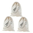 thumbnail image 2 of Bolsas de pan de 3 piezas con bolsas lavables reutilizables y con cordón, Totes para la fiesta de regalo de bodas Favor Café de banquetes para, 2 of 8