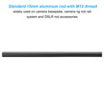 thumbnail image 3 of Uxcell 12 Inch 15mm Rod Camera Rods with M12 Female Thread Aluminum Alloy for 15mm Rail Support System, Black 2 Pack, 3 of 6