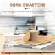 thumbnail image 4 of 20Pack Cork Coasters for Drinks,Bar Coasters Absorbent Heat Resistant Reusable Saucers for Drink Wi, 4 of 5