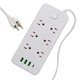 thumbnail image 1 of Multicontacto De 10 Tomas BTY Multi-15 Con Usb Largo Del Cable De 2m 10a 127v, 1 of 6