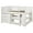 White, variant on Donco Kids Louver Twin Antique Grey Modular Low Loft Bed - Group B, Twin, Antique Grey