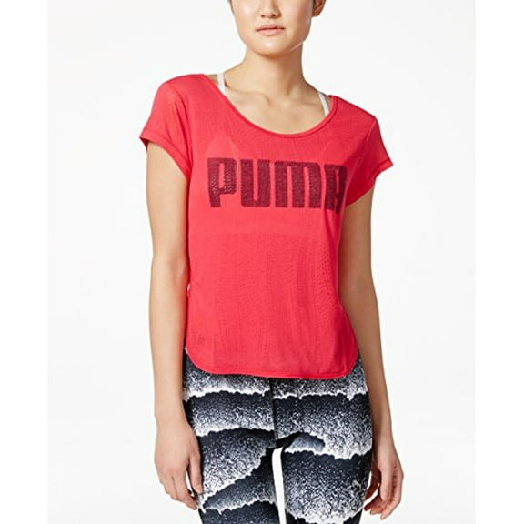 Puma Womens Burnout Layering T-Shirt Size Large