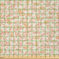 thumbnail image 2 of Ambesonne Romantic Fabric by the Yard Microfiber, Orange Love Autumn Leaves, 3 Yards, Coral Orange, 2 of 2