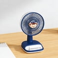 thumbnail image 4 of Ventilador de escritorio mini recargable por USB con viento ajustable de 3 velocidades, diseño portátil de mano y clip para dormitorio, oficina y exteriores., 4 of 7