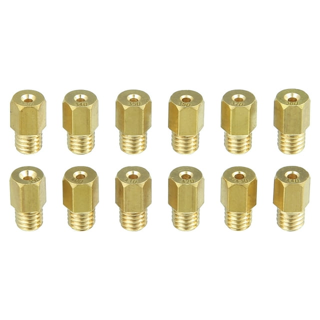 12uds Motocicleta Carburador Boquillas Kit Carburador Principal Boquillas 330-440