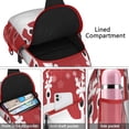 thumbnail image 4 of Sling Backpack,Red Christmas Reindeer Pattern Sling Bag with Water Bottle Holder,Waterproof Sling Bag for Men/Women with Headphone Jack for Hiking,Travel, 4 of 6