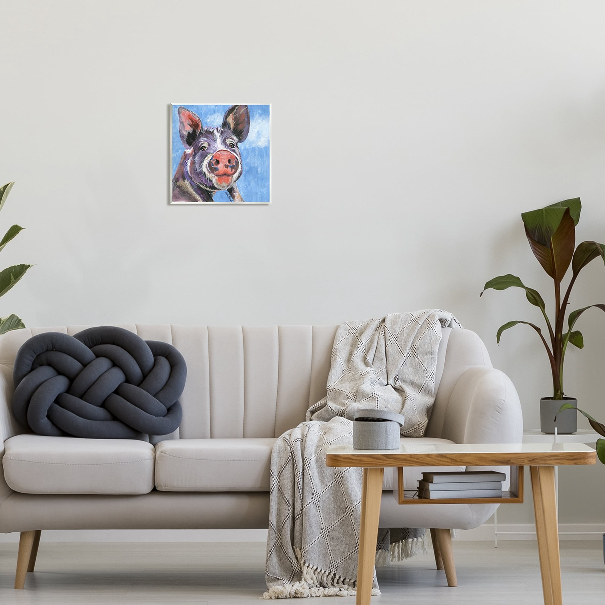 Stupell Industries Intricate Pig Hog Painting Bold Contemporary Strokes Painting Unframed Art Print Wall Art, Design by Jennifer Redstreake