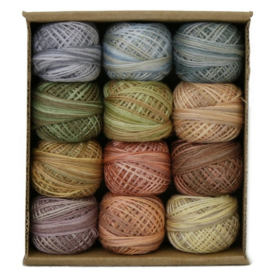 Valdani 3-Strand Ball Floss 30yd Muddy Monet Collection 12 Colors