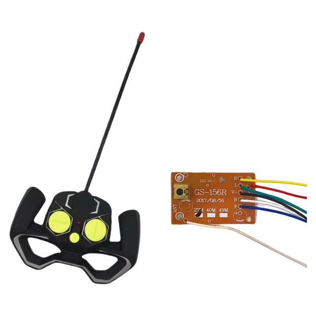 Control remoto RC de 4 canales con circuito de antena, placa PCB, transmisor y receptor, repuesto de respuesta rápida, de radio de 27 MHz para